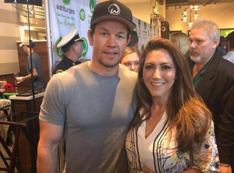 Mark Wahlberg walks the red carpet at Cincinnati Wahlburgers