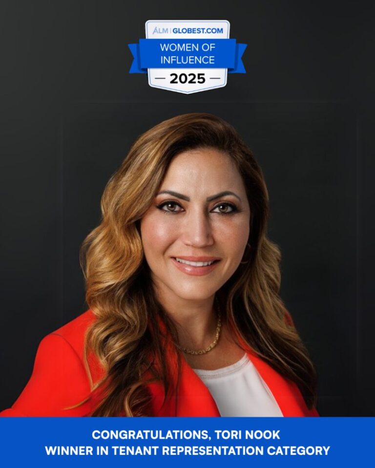 Tori Nook Recognized as 2025 GlobeSt.com Women of Influence