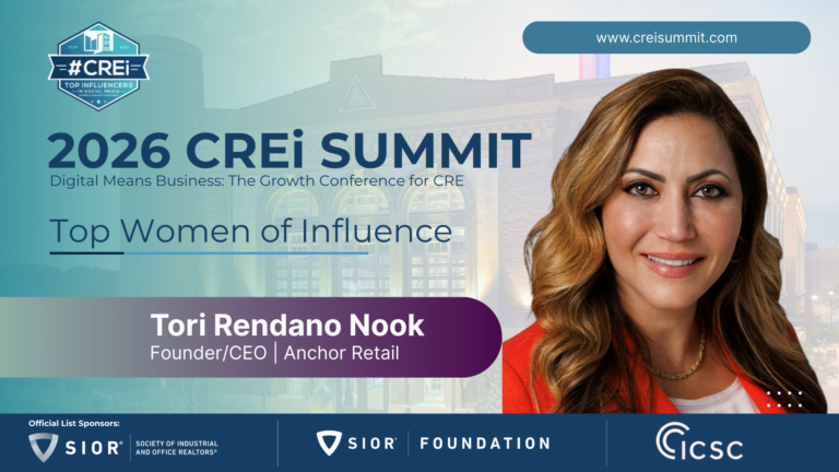 Tori Nook Named a 2026 CREi Influencer: A Look at the Anchor Retail Founder Shaping Commercial Real Estate
